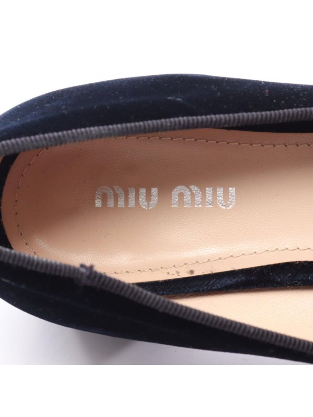 Miu Miu Bijou Black Flat Shoes - Picture 5 of 16